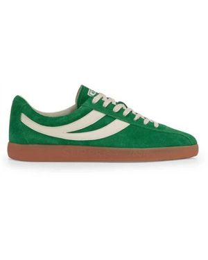 Superga Schoenen ,Groen ,Klassieke Sneakers Voor Dagelijks Gebruik