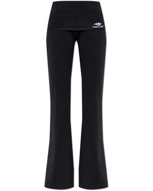Balenciaga Wide Trousers - Zwart