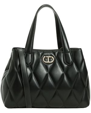 Twinset Tote Bags - Black