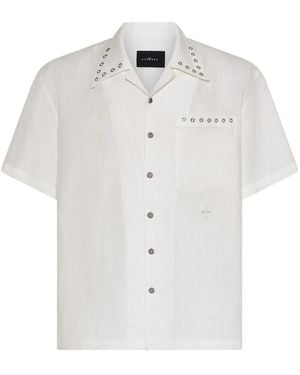 John Richmond Short Sleeve Shirts - Bianco