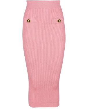 Balmain Midi Skirts - Rose