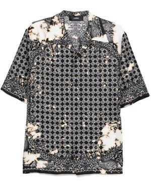 Amiri 'Beach Bandana Bowling' Shirt - Black