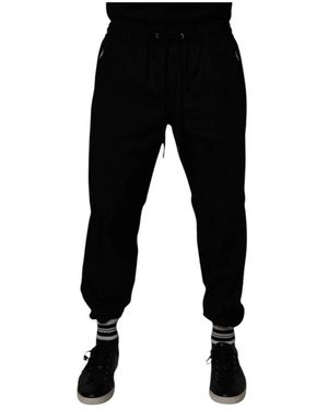 Dolce & Gabbana Casual Straightleg Trousers - Black