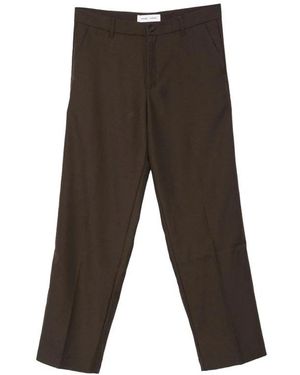Samsøe & Samsøe Broeken ,Bruin ,Wol Sanoah Pantalon