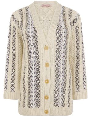 Valentino Garavani Cardigans - Natural
