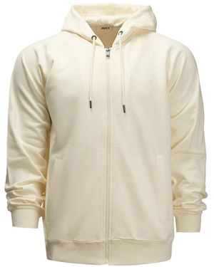 J.O.T.T Hoodies & Sweatvesten ,Katoen Ecru Hoodie Met Groot Logo - Naturel