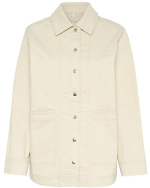 Part Two Franse Eiken Jas Met Oversized Zakken - Naturel