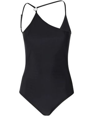 Coperni One Shoulder Swimsuit - Schwarz