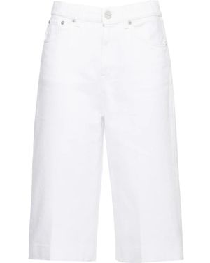 Dondup Korte Broeken ,Wit ,Katoen Cotton Bermuda