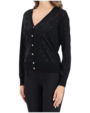 Elisabetta Franchi Cardigans - Black