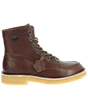 Kickers Lace-Up Boots - Marrón