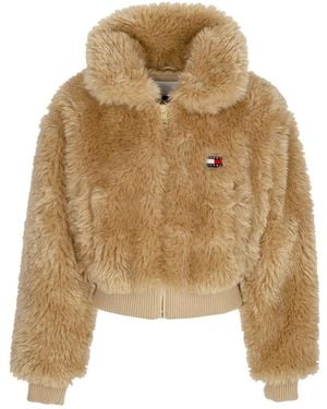 Tommy Hilfiger Faux Fur & Shearling Jackets - Natural