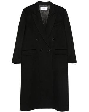 Lardini Double-Breasted Coats - Negro