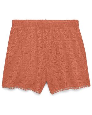 Vero Moda Korte Broeken ,Bruin ,Short Shorts - Oranje