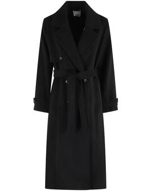Kiltie Trench Coats - Nero