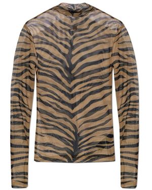 Amiri Zebra Long Sleeve Top - Grijs