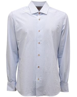 Mazzarelli Casual Shirts - Blue