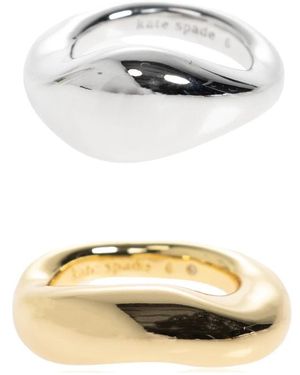 Kate Spade Molten Stapelringe - Mettallic