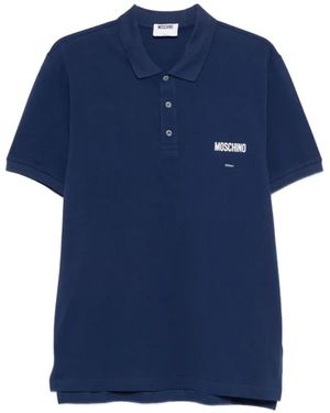 Moschino Tops ,Blauw ,Katoen Polo Shirt
