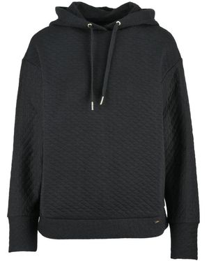 ARMANI EXCHANGE Hoodies & Sweatvesten ,Zwart ,Katoen Hooded Sweatshirt