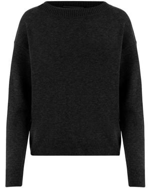 Allude Truien & Vesten ,Zwart ,Kasjmier Cashmere Trui
