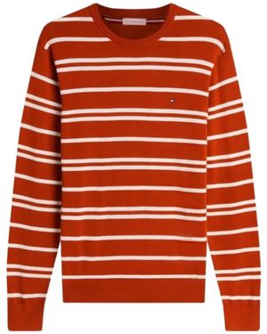 Tommy Hilfiger Round-Neck Knitwear - Rojo