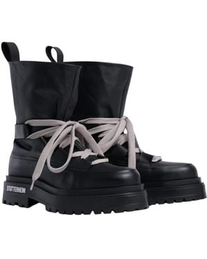 Stutterheim Lace-Up Boots - Negro