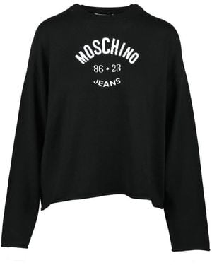 Moschino Round-Neck Knitwear - Negro