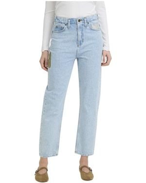 Ichi Cropped Jeans - Azul