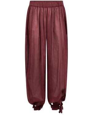 ANDAMANE Wide Trousers - Rouge