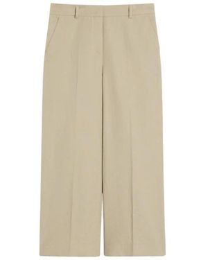 Weekend by Maxmara Broeken ,Katoen Wkdzircone Broeken - Naturel