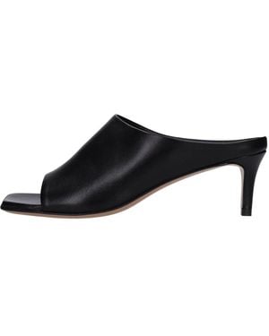 Guglielmo Rotta Heeled Mules - Negro
