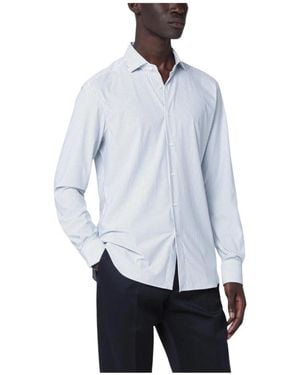 Xacus Hemden Wit - Blauw