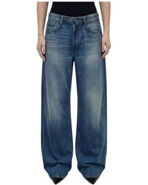 Liu Jo Jeans ,Blauw ,Denim Cinta Rovesciata Zip Dea