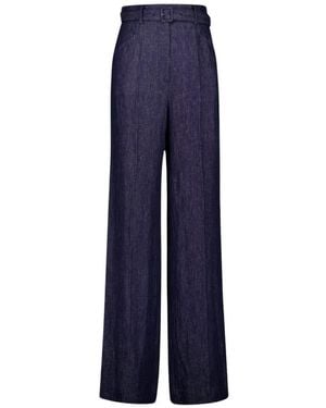 Gabriela Hearst Wide Trousers - Bleu