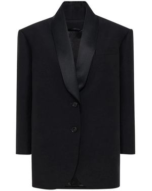 Del Core Abrigo De Lana Cálido Para Un Look Elegante, Mujer, Talla - Azul