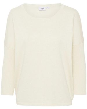 Saint Tropez Round-Neck Knitwear - Bianco