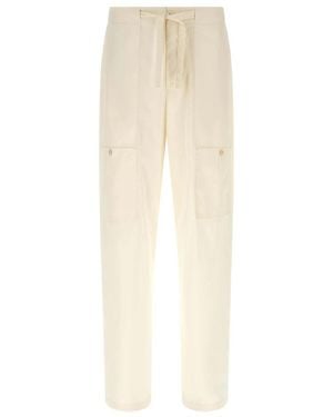 Jil Sander Wide Trousers - Natural