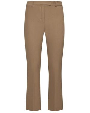 Max Mara Kamelton stretch baumwollmischung hose - Natur