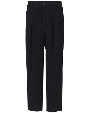 Giorgio Armani Straight Trousers - Black