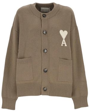 Ami Paris Adc Cardigan - Groen