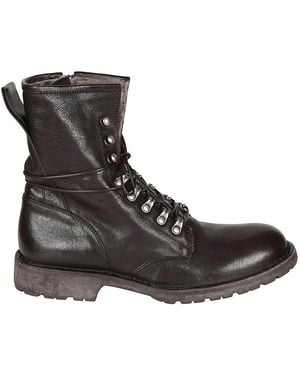 Moma Lace-Up Boots - Marrone
