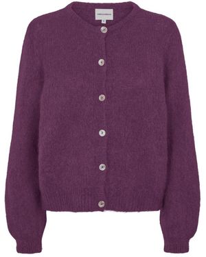 American Dreams Truien & Vesten ,Paars ,Wol Susan Alpaca Vest