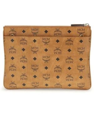 MCM Visetos Print Beschichtete Canvas-Tasche - Braun