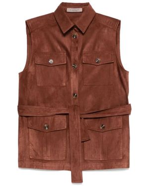 D.exterior Vests - Brown