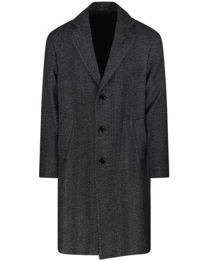 Lardini Single-Breasted Coats - Negro
