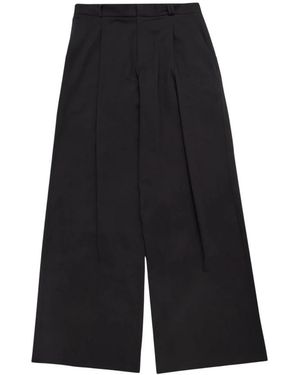 Bonsai Broeken ,Zwart ,Polyester Super Loose Fit Pant