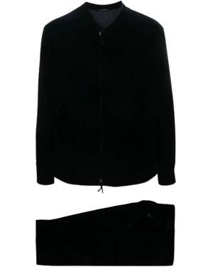 Giorgio Armani Single Breasted Suits - Black