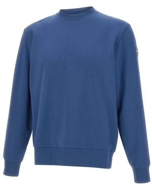 Colmar Fitness ,Blauw ,Katoen Sweatshirt Met Ronde Hals