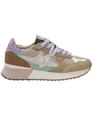 Sun 68 Schoenen ,Leer Stargirl Sneaker - Grijs